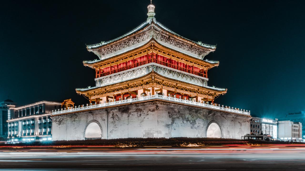 red and brown temple